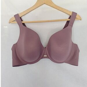Cacique Bra Smooth Lightly Lined Full Coverage‎ Stretch Cotton Dusty Purple 44C